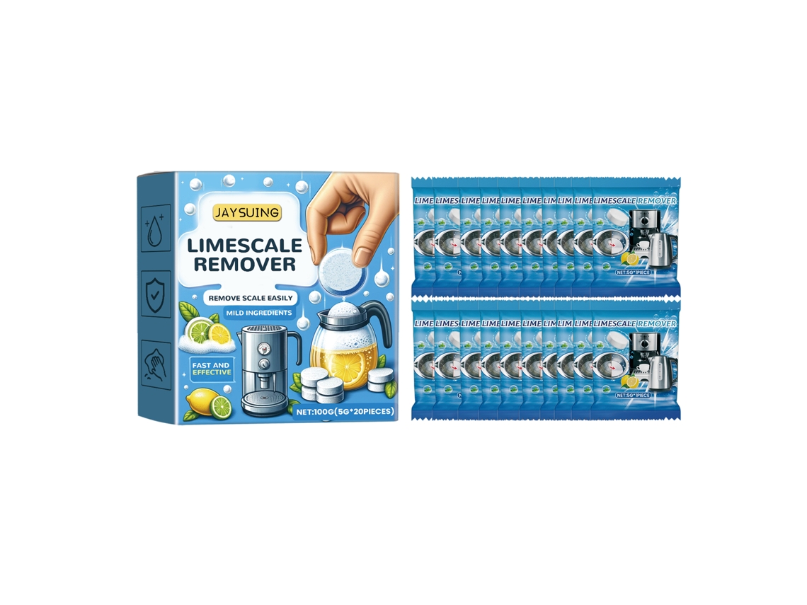 Pastilhas de Limpeza LAXISCREED para descalcificação de garrafas de água e aparelhos elétricos