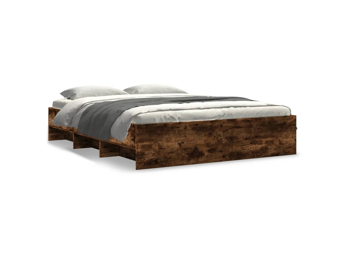 Bed Frame, Bed Frames Vidaxl Marrom Madeira Processada (160 X 200 Cm)