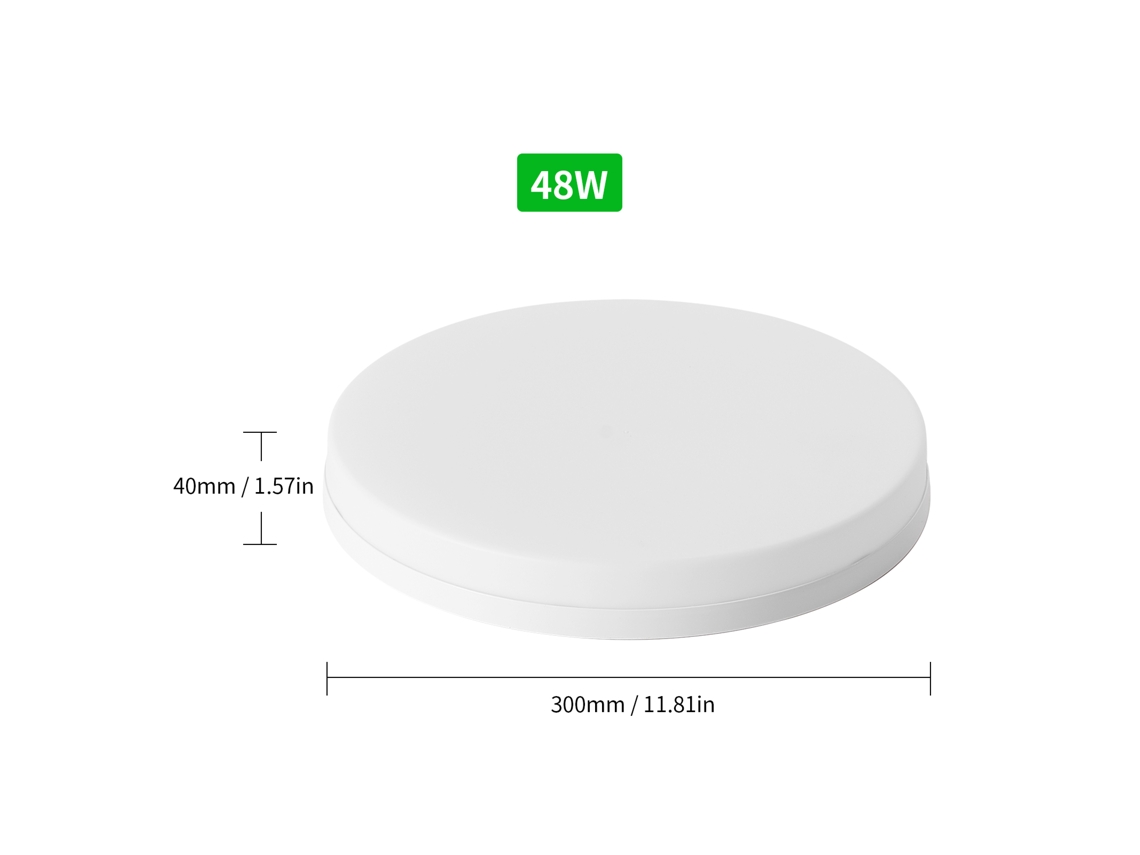 2026 lâmpada de Teto Led Neoglint 48w Embutida Redonda Luz Branca 6500 7000k para Cozinha Quarto Corredor
