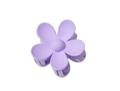 Grampo de cabelo floral roxo, acessório elegante para cabelo Ecarla
