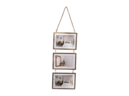 Quadro Decorativo Dourado Laxiscreed De 6 Polegadas Para Parede, Sem Furos, Com Corrente, Fácil De Pendurar