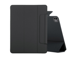 Capa inteligente para tablet em couro sintético Webake com fivela fixa e clipe duplo