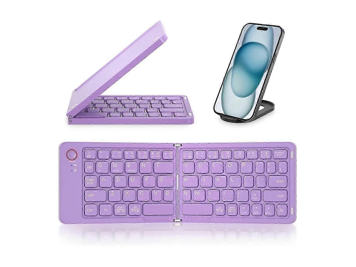 Mini Teclado Bluetooth Dobrável, Compatível com Ios, Ipad, Android, Windows TAISHENGDA