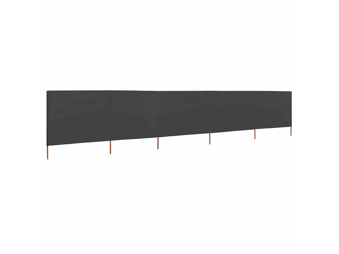 Maison Exclusive - Para-vento Com 5 Painéis Em Tecido 600x80 Cm Antracite