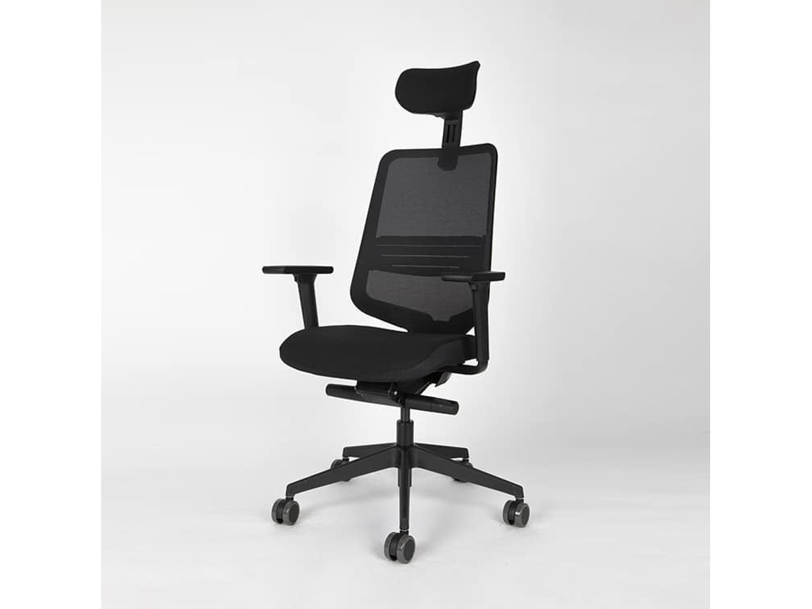 Cadeira Escritorio Executiva Ergonómica FORMA 5 Dot Pro Cabezal Carbon Black Qualidade Superior