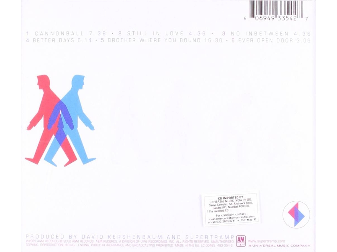 CD Supertramp Brother Where You Bound Worten.pt