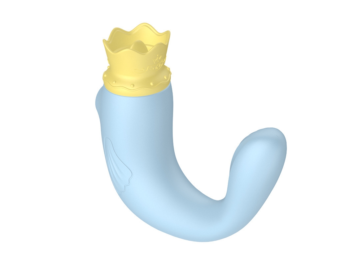 Vibrador 3 Em 1 Para Lamber A Lngua E Chupar Com Vrios Modos Para Mulheres (azul)