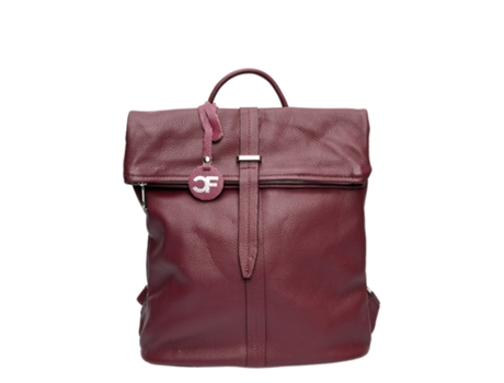 Mochila de Mulher CARLA FERRERI Cf Vino Pele Vermelho