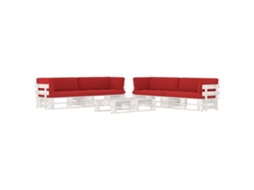 Pallet Lounge Set, Pallet Lounge Sets Vidaxl Branco Madeira De Pinho (n/a)
