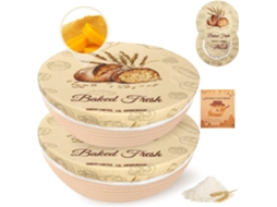 Conjunto De 2 Sacos Reutilizáveis Para Conservar Pão Caseiro, Em Cera De Abelha, 25 Cm, Para Fermentação Natural, Baguetes E Produtos De Padaria