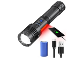 Tochas Tochas Alimentadas Por Bateria Xhp70.2 Com Luz Lateral Cob Ipx5 À Prova Dágua E 7 Modos Com Zoom Com Bateria De 3000mah Preta Yunzii