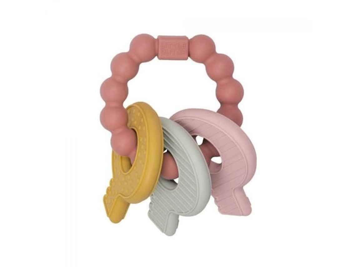 Chaveiro de dentição rosa Little Dutch