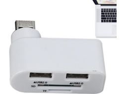 Hub Usb Com Rotação De 180°, Plug And Play, Compacto E Múltiplas