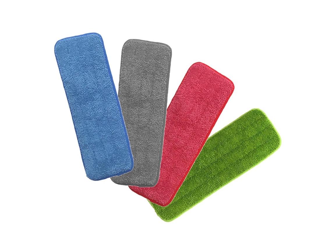 4 pçs/set Spray Flat Mop Almofadas de Microfibra Pano Lavável Pasta de Substituição Design Limpador de Peças de Reposição Acessórios
