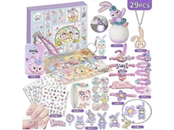calendário de advento de natal sanrio kuromi my melody labubu caixa cega música buraco st 43 star delu