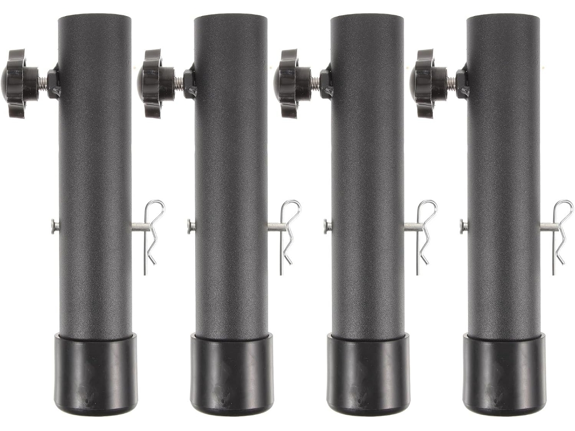 Conjunto De 20 Extensões Ajustáveis De Aço Com 4 Cm Para Pés De Mesa Dobráveis.