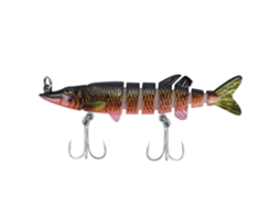 Lure (multi-joint Design, Simulated Swimming) New Northern Pike Lure 8 Colors 8cm-5.3g Bait 6 Black Hook Hs023