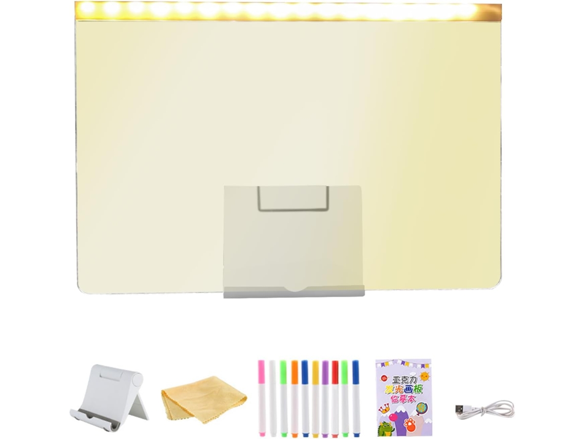 Lousa Digital Iluminada Para Desenho E Escrita Com Plugue Usb