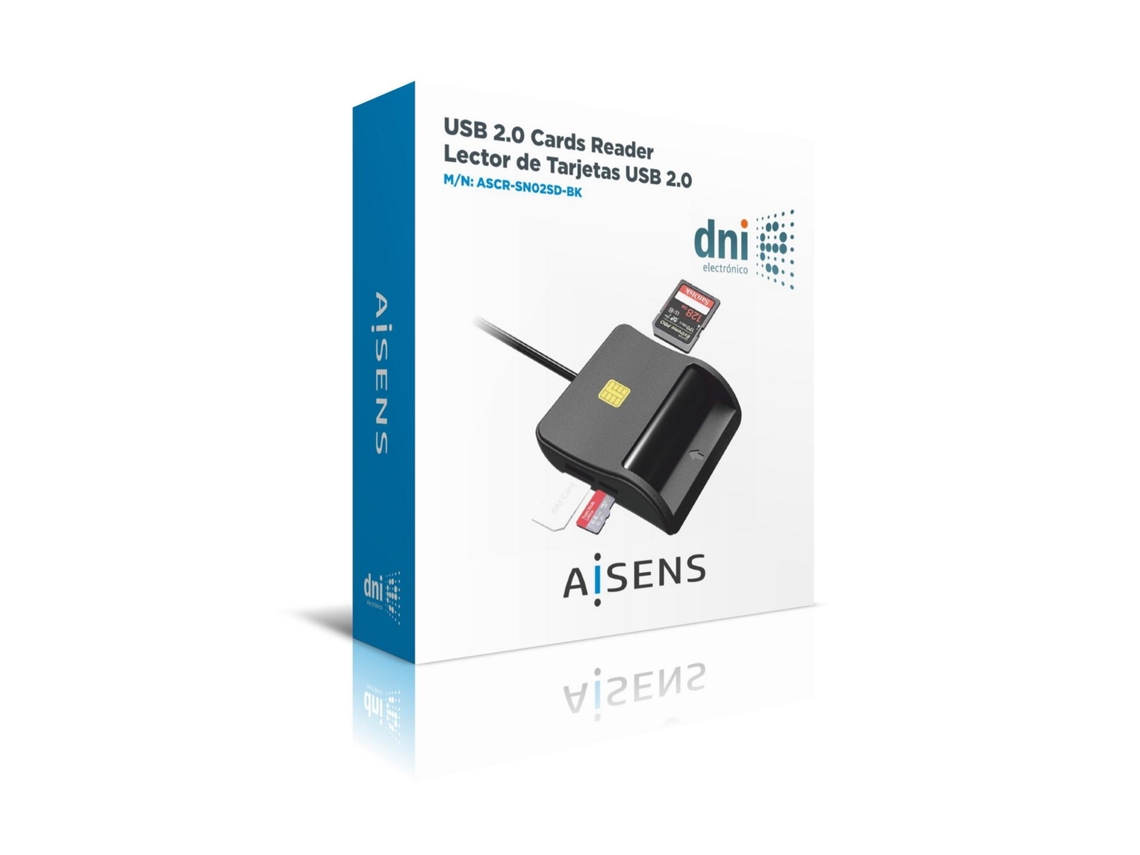 Aisens Ascr-Sn02Sd-Bk Leitor de Cartões