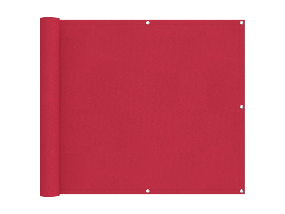 Conjunto 1 Tela De Varanda Vidaxl Bordô Poliéster (90 X 800 Cm)
