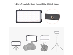 2026 linterna de Vídeo Led Rgb Portátil Con Batería para Filmación Y Streaming En Bolsillo