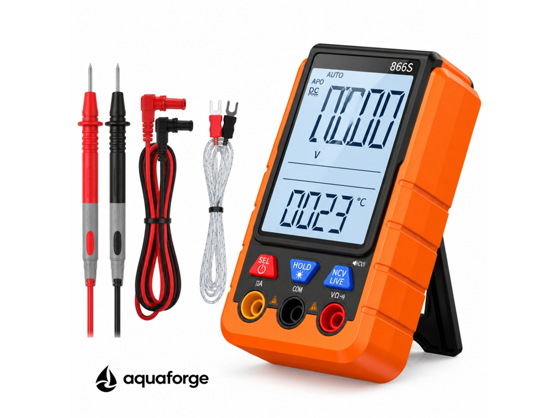 Multímetro Digital Aquaforge 866, Ncv, Escala Automática