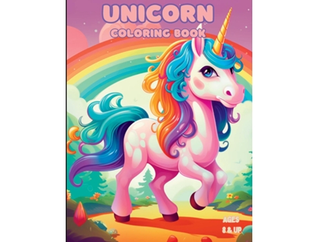Livro Unicorn Coloring Book de Brad Carney (Inglês)