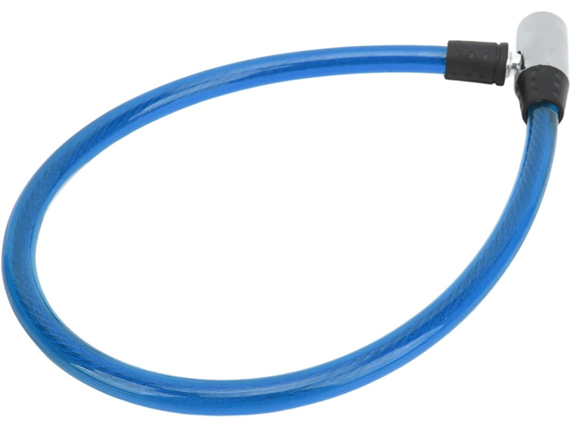 Cadeado De Cabo Para Bicicletas, Com Fio De Aço, Motocicletas E Portas, 65 Cm (25,59 Polegadas)
