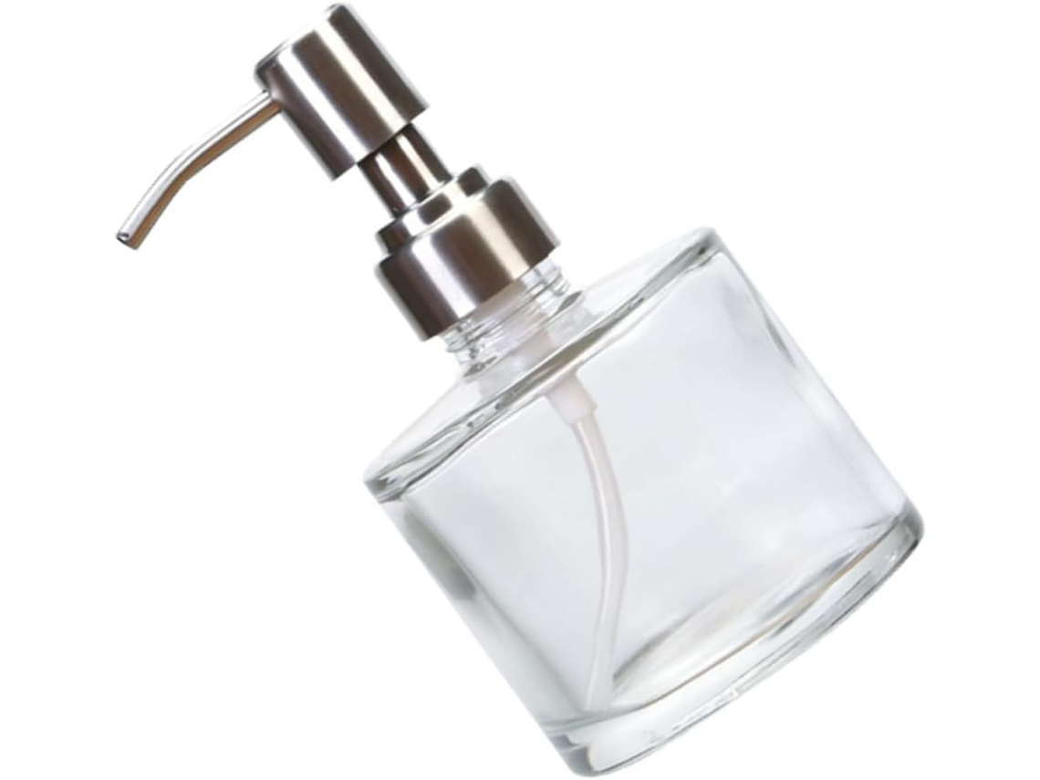 Frasco De Vidro Vazio Para Shampoo E Sabonete Líquido, Recarregável E Reutilizável.