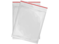 100 sacos zip rígidos, 40x60mm, reutilizáveis, com fecho automático, armazenamento, sem marca