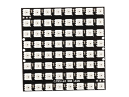 Placa de desenvolvimento LED de 64 dígitos com controlador WS2812, 5VDC 8x8 LEDs RGB 5050
