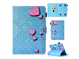 Capa de couro universal Webake com costura colorida para tablet