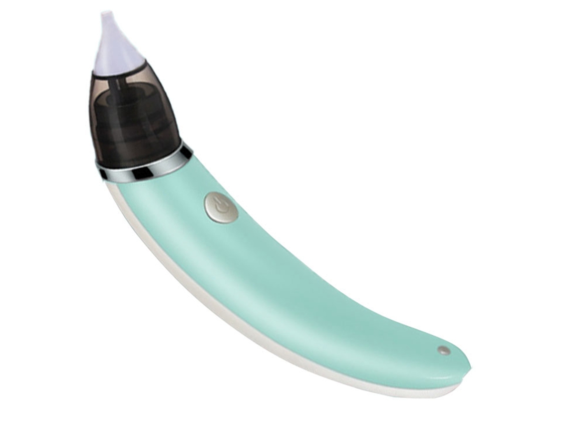 Mali aspirador Nasal Elétrico para Bebê Silicone Verde Potente com Sução Anti refluxo Recarregável