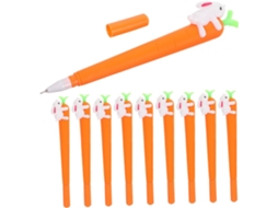Jojofuny 10 Canetas Em Gel Com Design De Cenoura, Ergonômicas Para