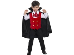 Fato de Menino DISFRAZZES Vampiro Com Capa (Tam: 10 a 12 Anos)