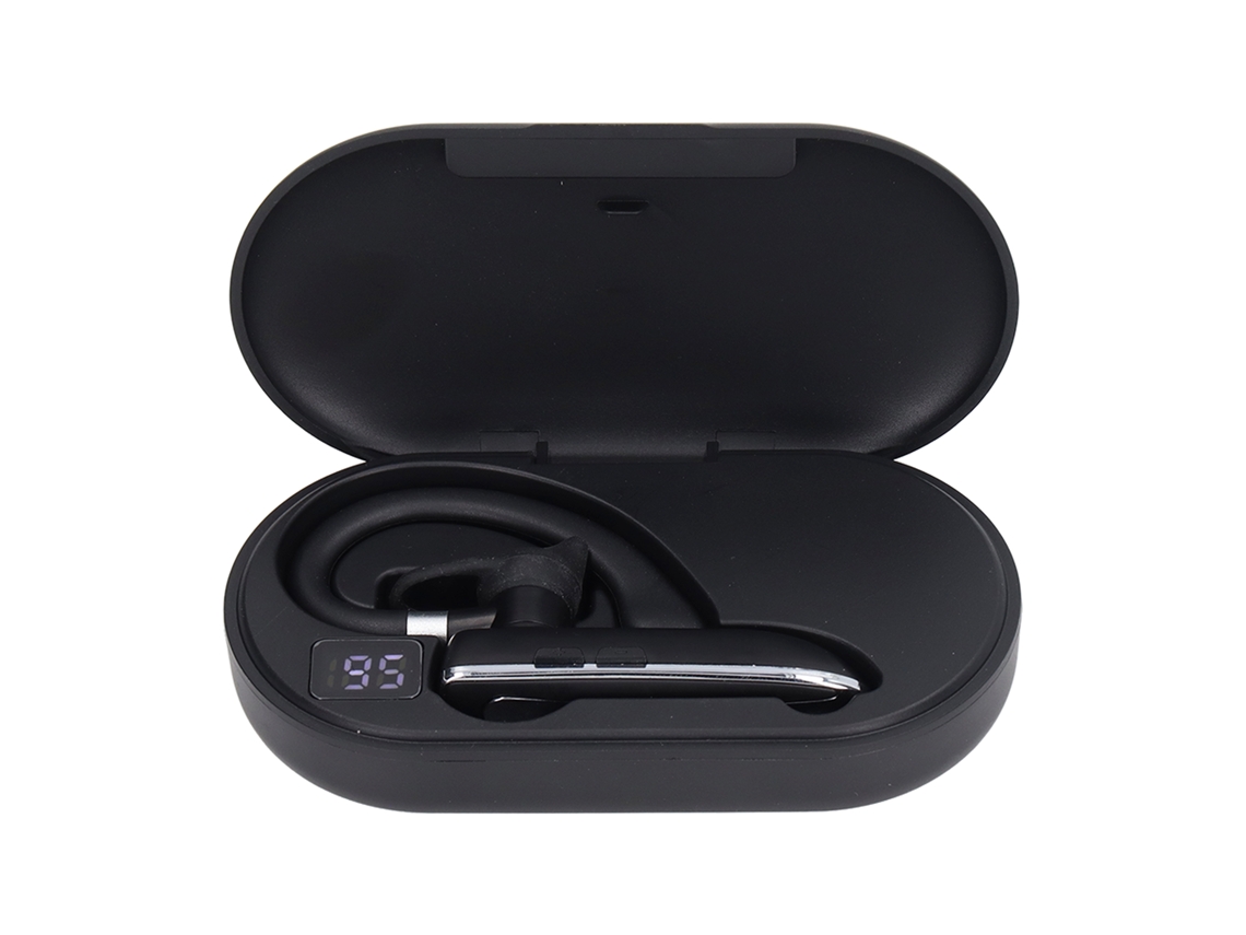 Aetheria fone de Ouvido Bluetooth Mono Sem Fio com Cancelamento de Ruído Estojo de Carga Hands Free para Esportes Trabalho