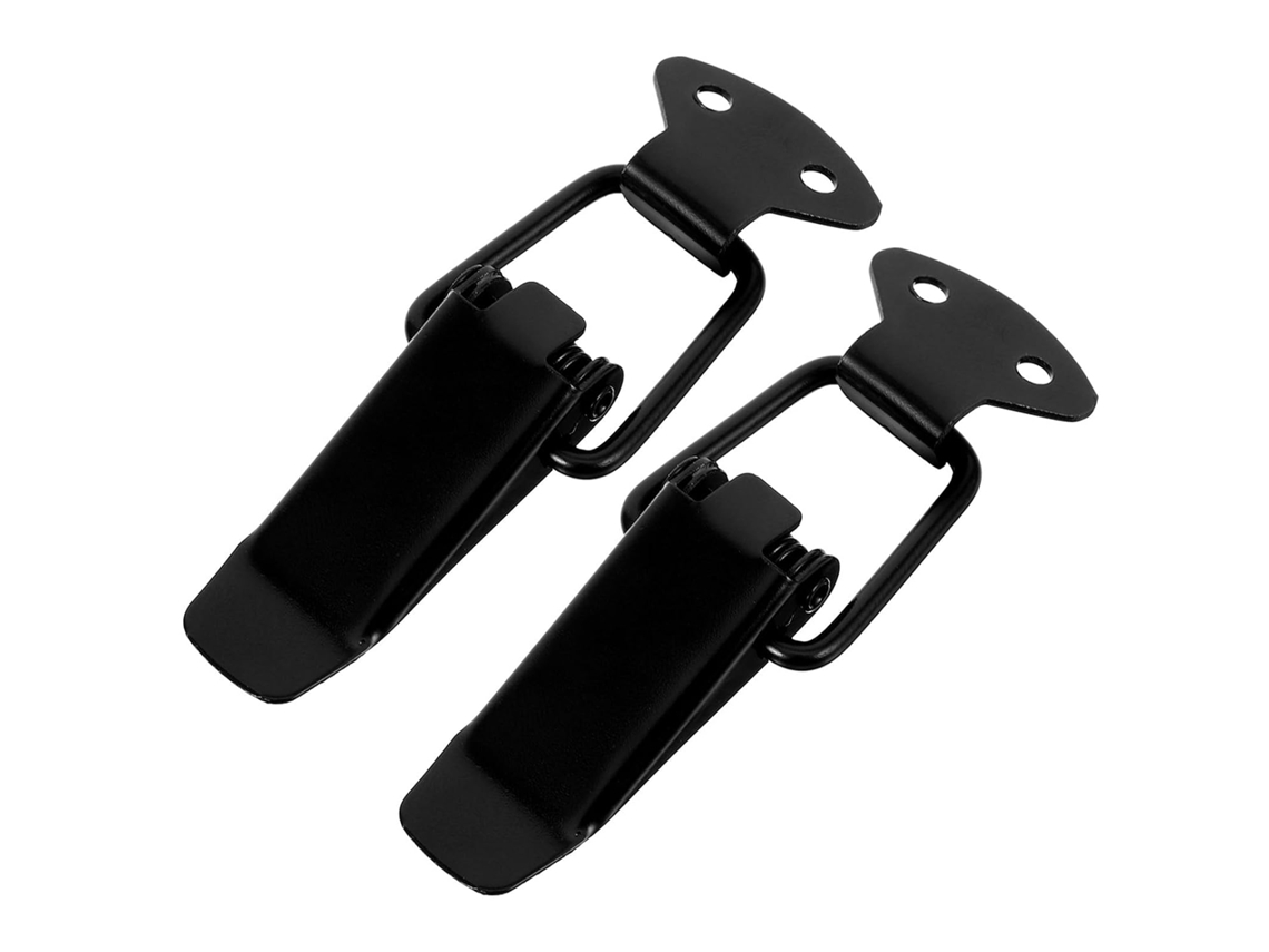 Conjunto de 2 mosquetões Ferro para fixação de para-choques com sistema de liberação rápida e por alavanca.