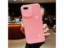 Capa De Celular De Tpu Com Glitter Gelatinoso E Cor Sólida Para Iphone 7 Plus/8 Plus