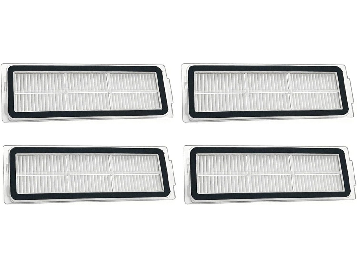 Kit Com 4 Filtros Hepa Para Aspirador Robô Mijia B101cn B116 X20+,
