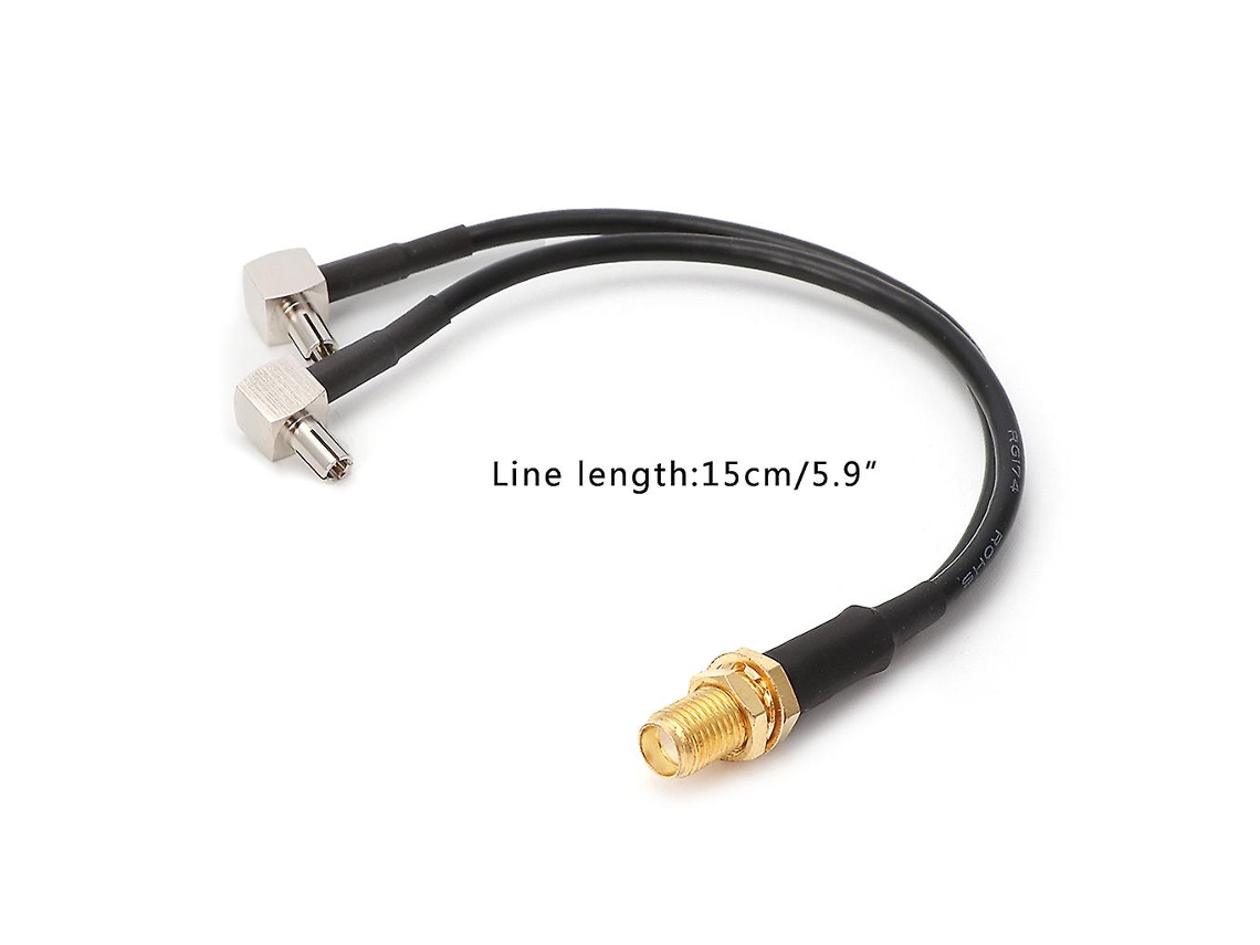 Divisor de Cable Pigtail SMA Fêmea para TS9 Macho | S/MARCA