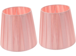 Conjunto De 2 Cúpulas De Reposição Para Abajur De Cabeceira Com Encaixe, Em Tecido Macio, Para Uso Doméstico.