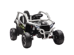 Veículo Off-road 12v, Controle, Led, Música, Buzina, 3-8 Anos, Cinza
