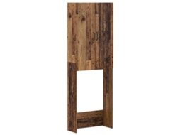 Vidaxl Armário De Banheiro Hoorn Madeira Antiga 66 X 25,5 X 190 Cm
