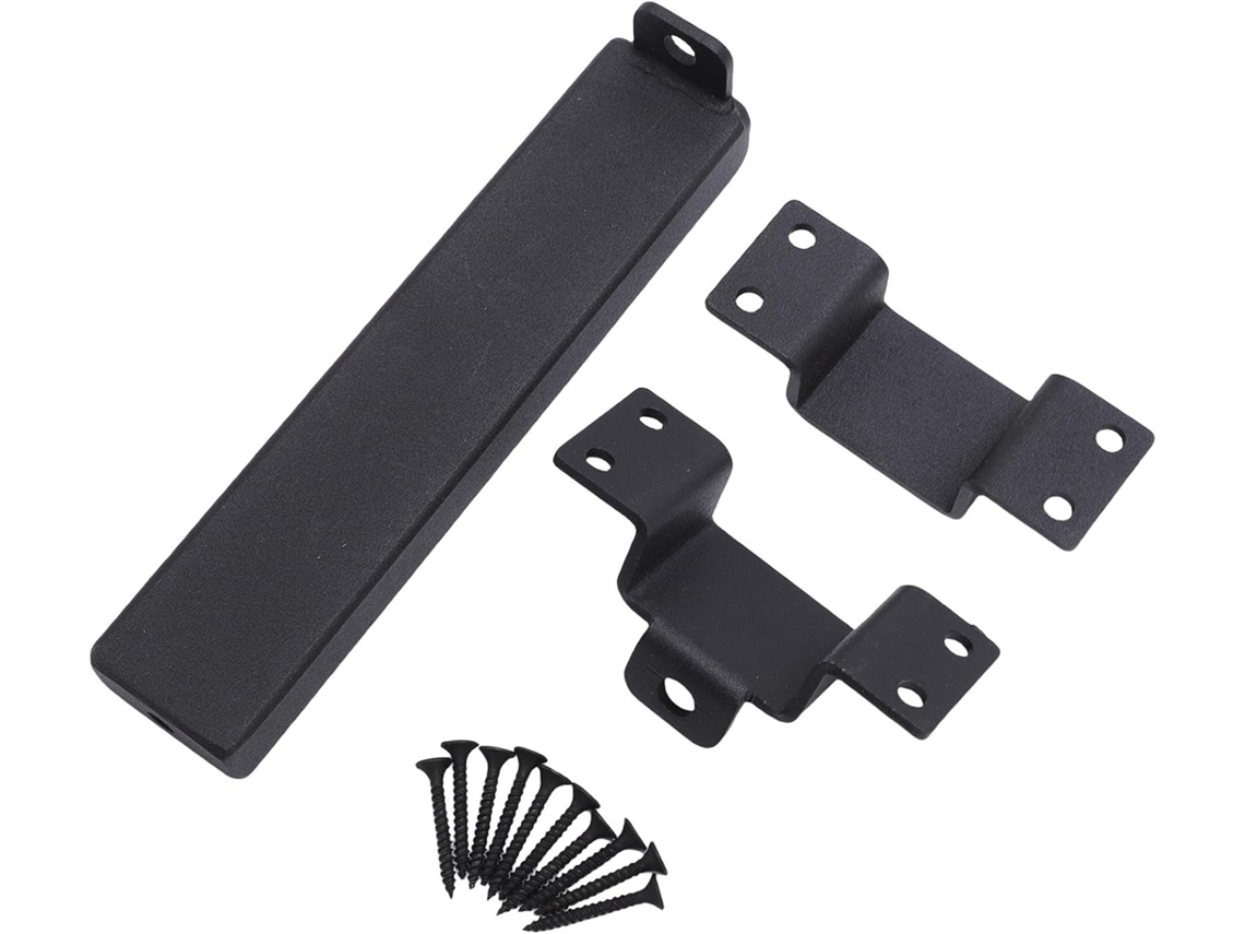 Trava De Portão Deslizante Gowenic Premium Em Aço Reforçado Com Furo Para Cadeado 19cm 7, 5-trava Deslizante Suave Para