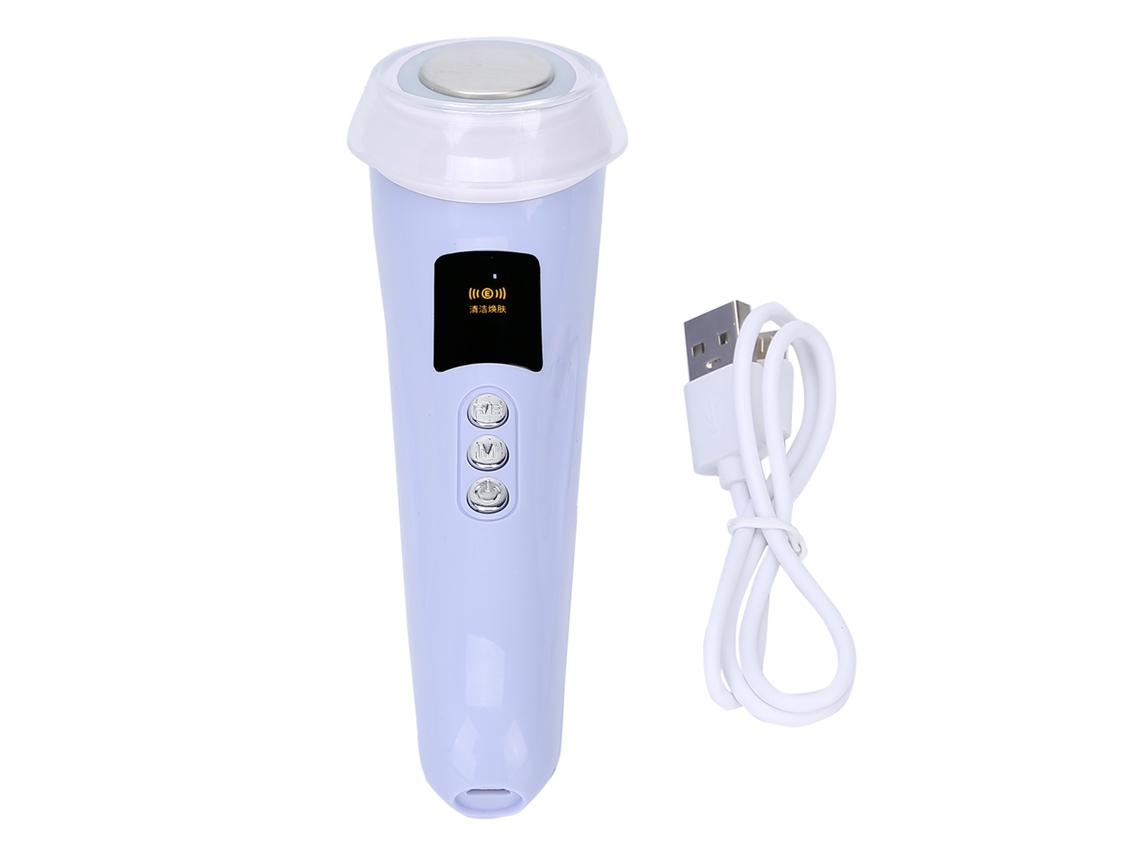 Máquina De Lifting Facial E Apertamento Da Pele Com Limpeza Profunda E Fototerapia Para Rejuvenescimento Cutâneo Roxo