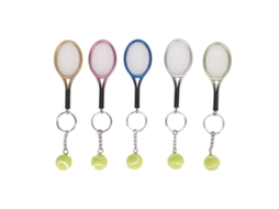 Chaveiro Mini Raquete Tênis 5pcs Presente para Amantes de Esporte