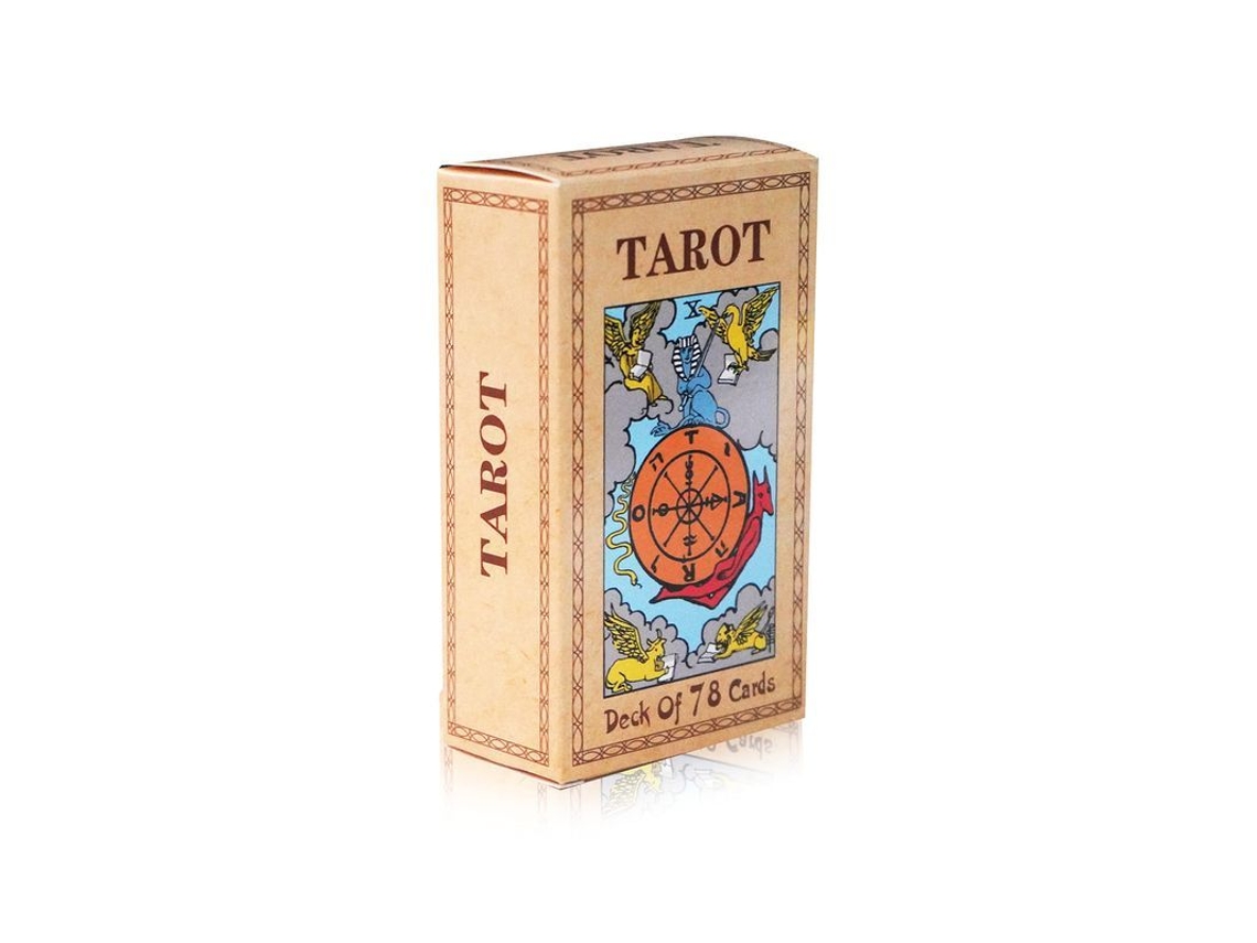 Baraja de Tarot Clásico com Livro de Instruções 78 Cartas de Papel Grosso para Principiantes e Expertos