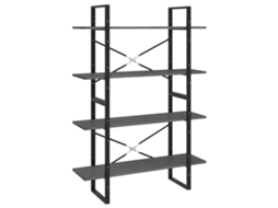 Book Cabinet, Book Cabinets Vidaxl Cinzeto Madeira De Pinho (n/a)