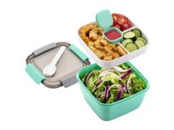 Recipiente para Salada com 3 Compartimentos para Molhos e Toppings NEVEANCE