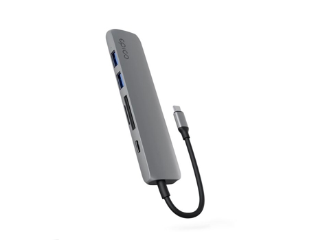 6em1 Alu Hub 8k Com Conector Usb C Cinza Epico